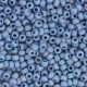 Miyuki seed beads 11/0 - Opaque glazed frosted rainbow soft blue 11-4704